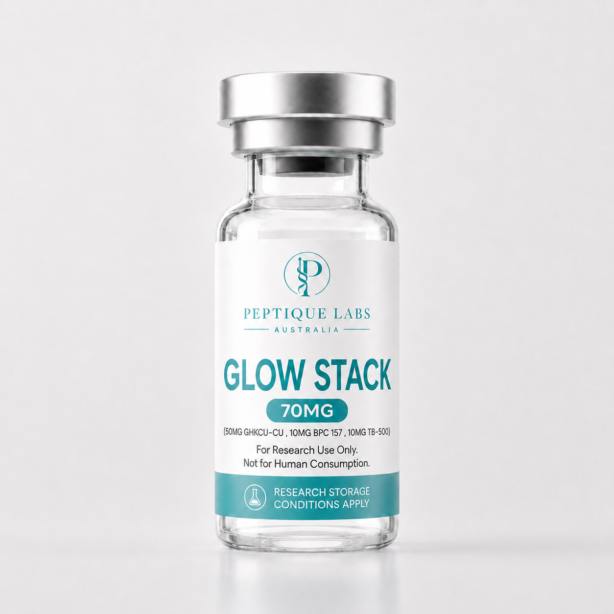 41d4593e-0e14-4437-a86f-cffa0470b570 Glow Stack 70mg (GHK-CU 50mg , TB 500 10mg, BPC - 157 10mg) - Image 1